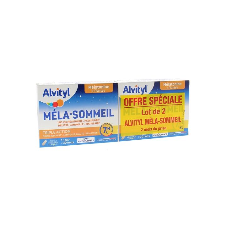 Méla-sommeil Alvityl - lot de 2 boites de 30 gélules