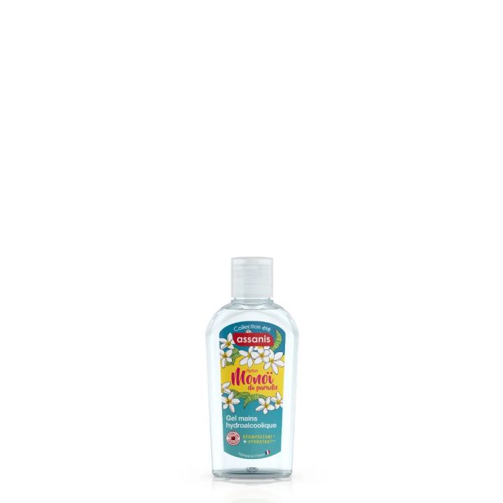 Gel hydroalcoolique monoï Assanis - flacon de 80ml