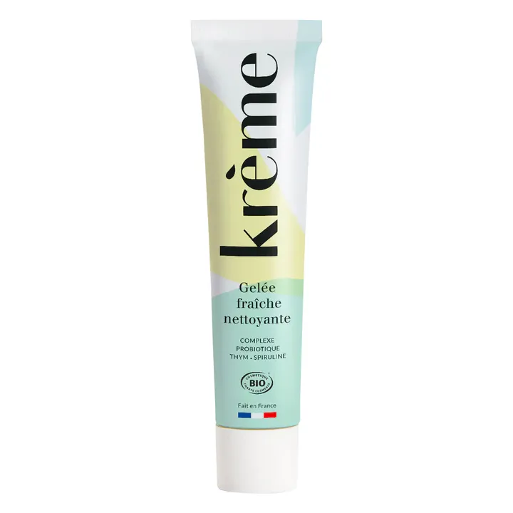 Gelée fraîche nettoyante bio Krème - tube de 50 ml format voyage