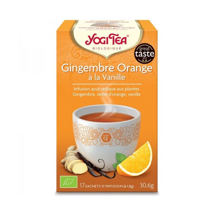 Yogi Tea Gingembre orange vanille BIO - 17 infusettes