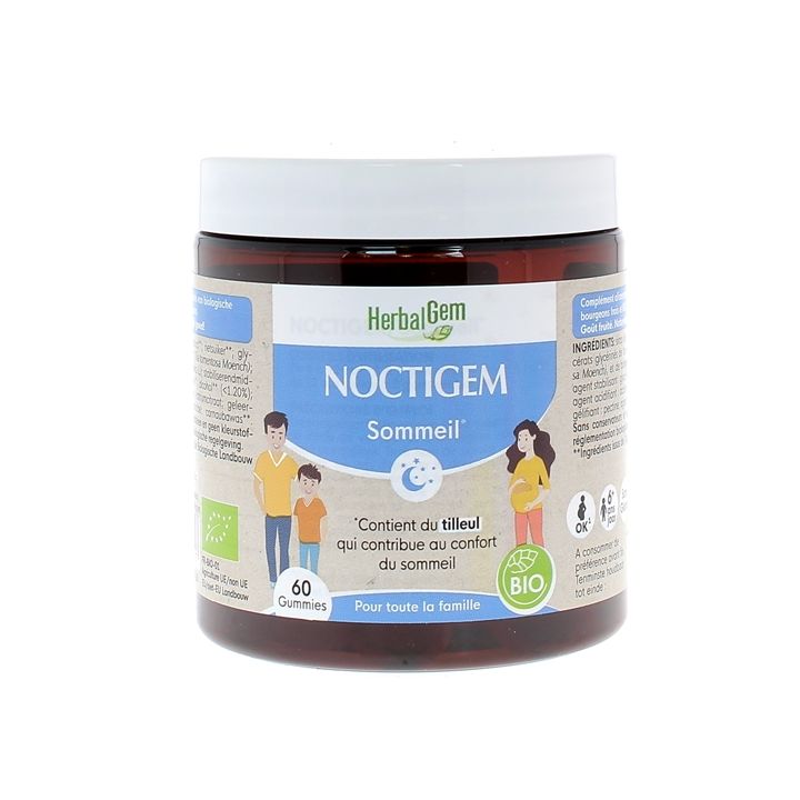 Gummies noctigem sommeil Herbalgem - pot de 60 gummies