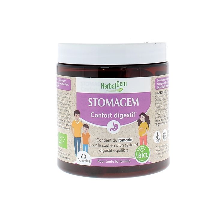 Gummies stomagem confort digestif HerbalGem - pot de 60 gummies