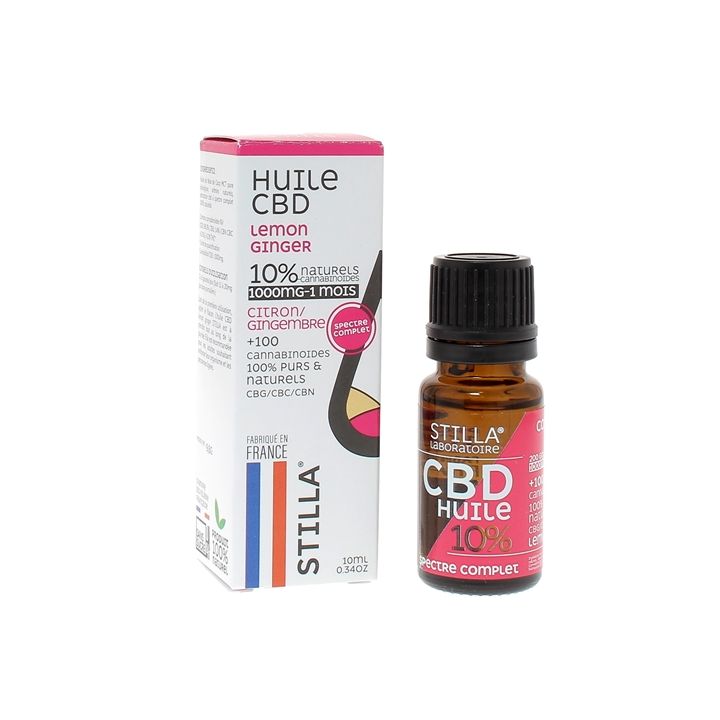 Huile CBD Citron-gingembre 10% Stilla - flacon de 10ml