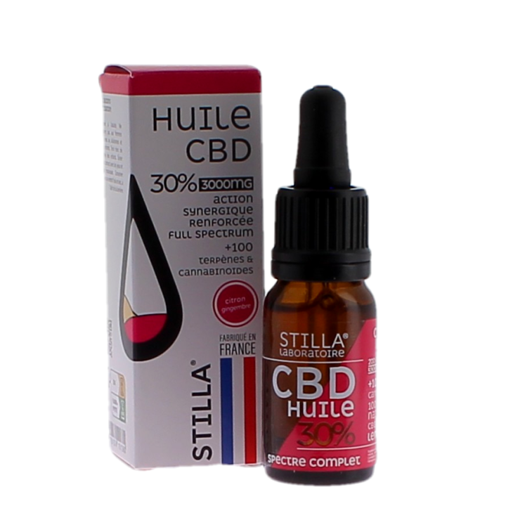 Huile CBD Citron-gingembre 30% Stilla - flacon de 10ml