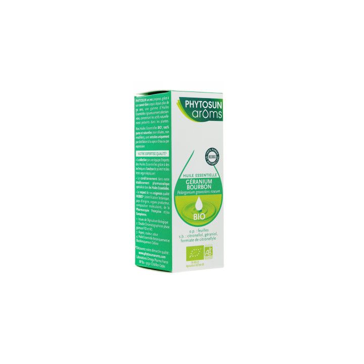 Huile Essentielle Géranium Bourbon Phytosun Arôms - flacon de 10 ml