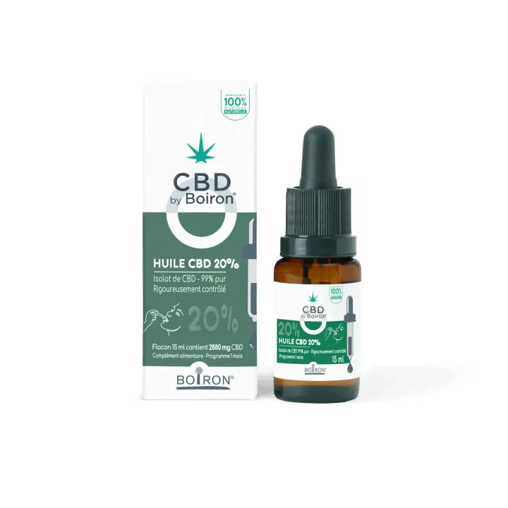 Huile Pure CBD 20% Boiron - flacon-pipette de 15ml