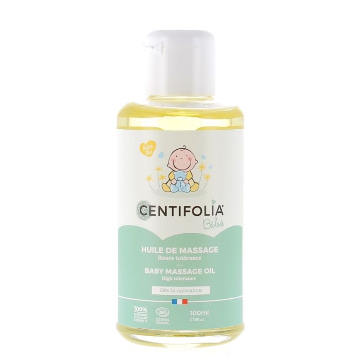 Huile de massage Bio Bébé Centifolia - Flacon de 100 ml