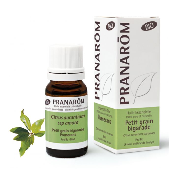 Huile essentielle de Petit grain bigarade bio Pranarôm - flacon de 10 ml
