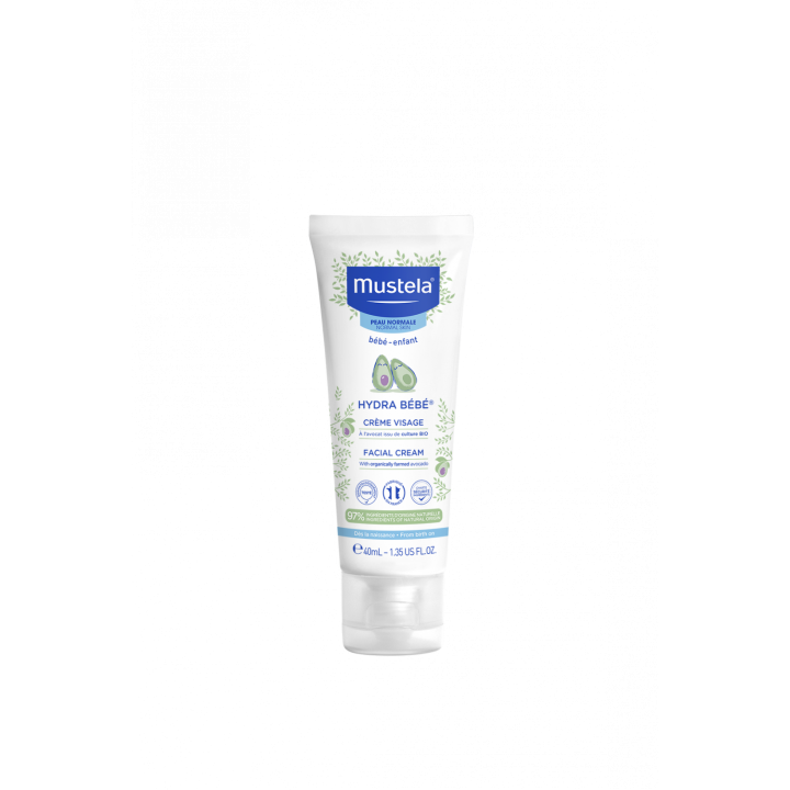 Hydra bébé crème visage Mustela - tube de 40 ml