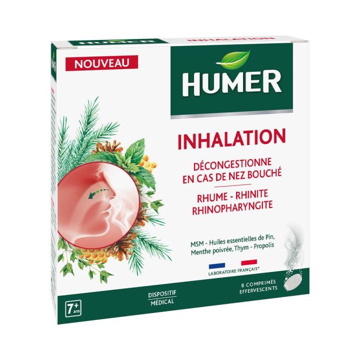 Inhalation Humer - boîte de 8 comprimés effervescents