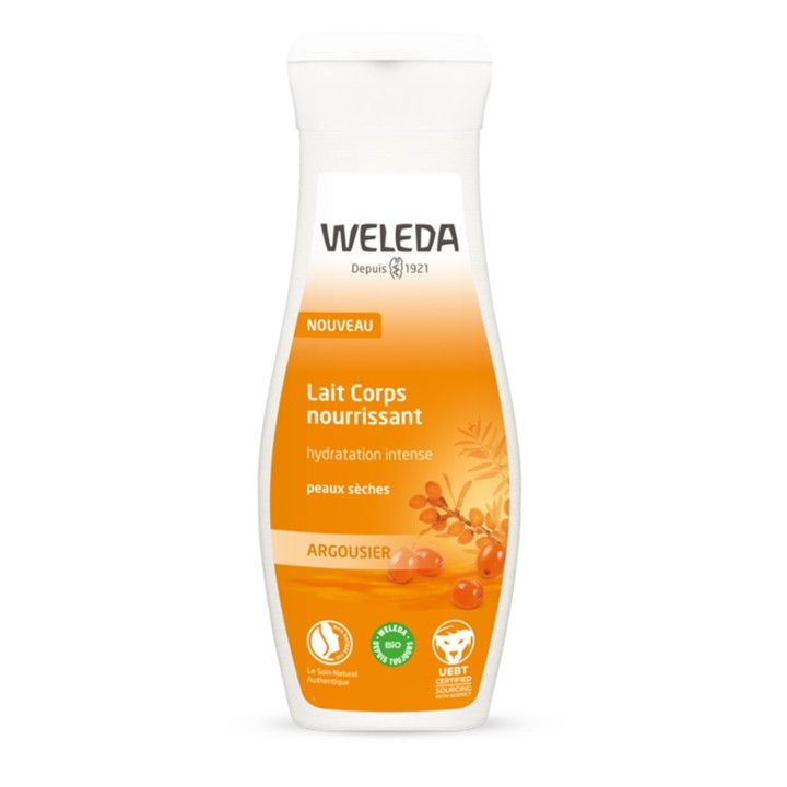 Lait corps Nourissant Argousier bio Weleda - tube de 200 ml