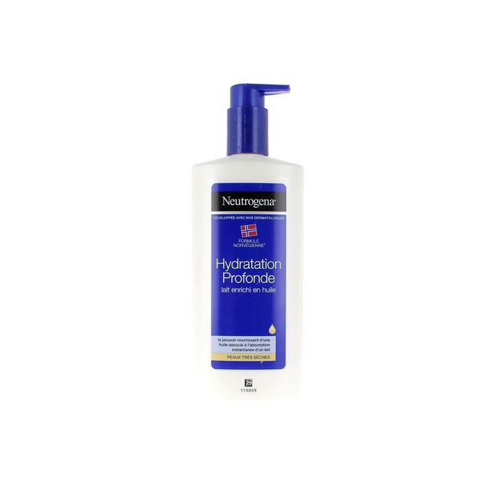 Lait corps hydratation profonde Neutrogena - flacon-pompe de 400ml