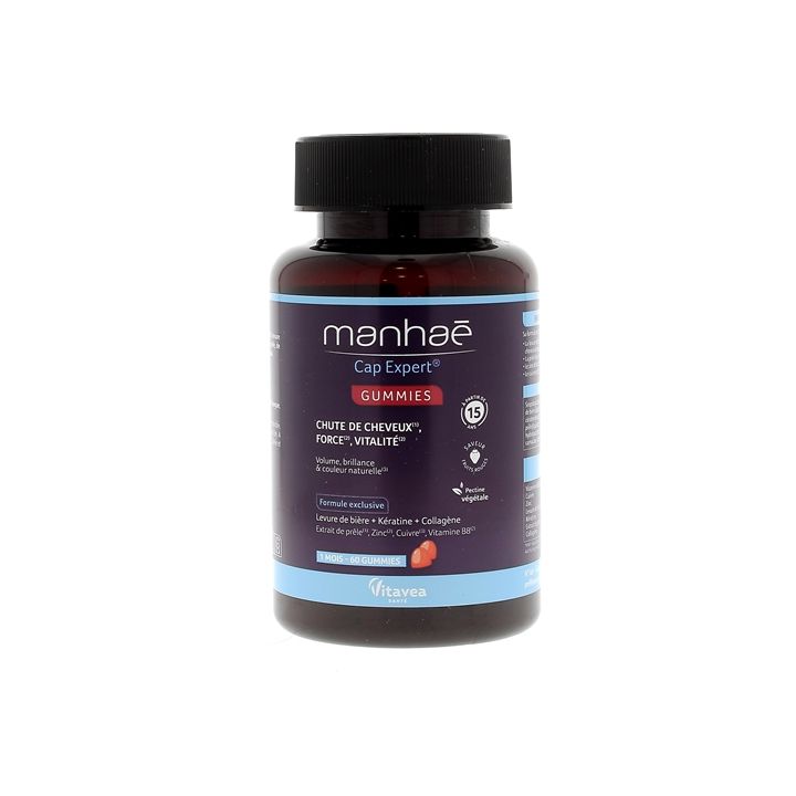 Manhaé Cap expert chute de cheveux Vitavea - pot de 60 gummies