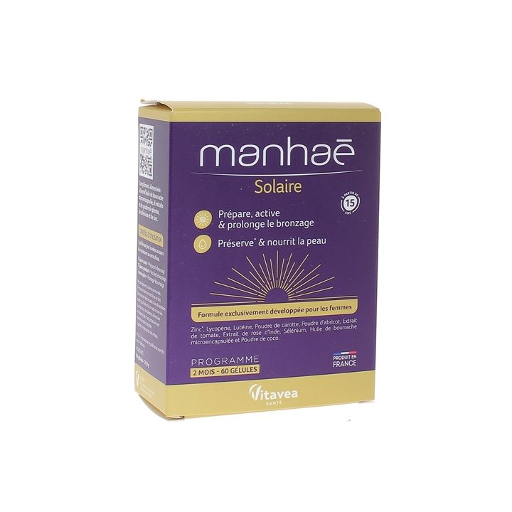 Manhaé Solaire Vitavea - boîte de 60 gélules