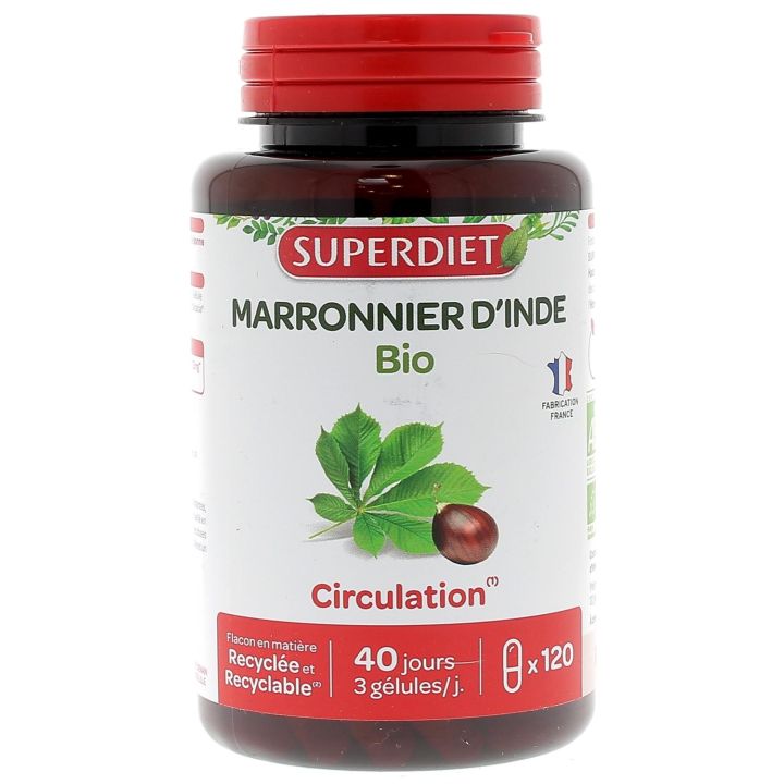 Marronnier d'Inde bio Super Diet - boite de 120 gélules