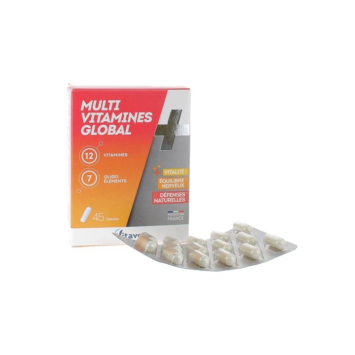 Multi vitamines global Vitavea - boîte de 45 gélules