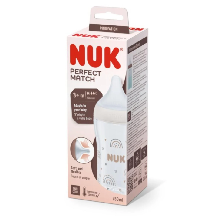 Biberon Perfect Match taille M NUK - un biberon de 260ml