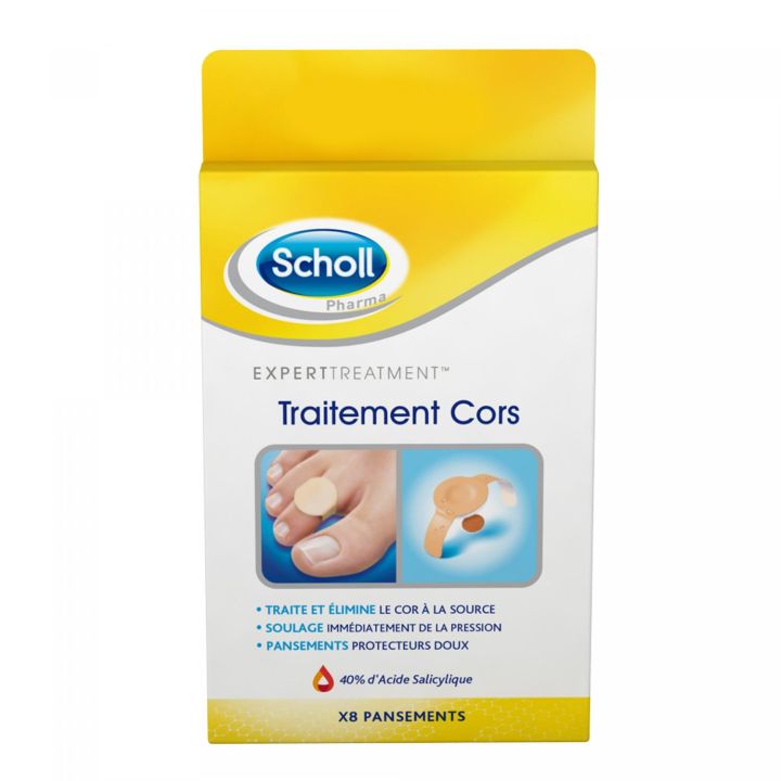 Pansements traitement Cors Scholl - 8 pansements ultra-doux