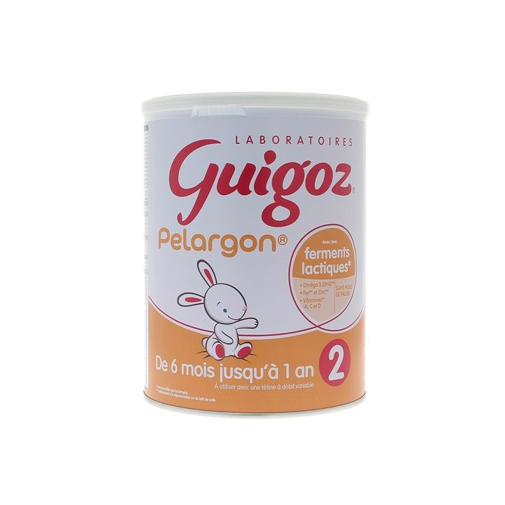 Pelargon Lait 2ème âge dès 6 mois Guigoz - pot de 780g