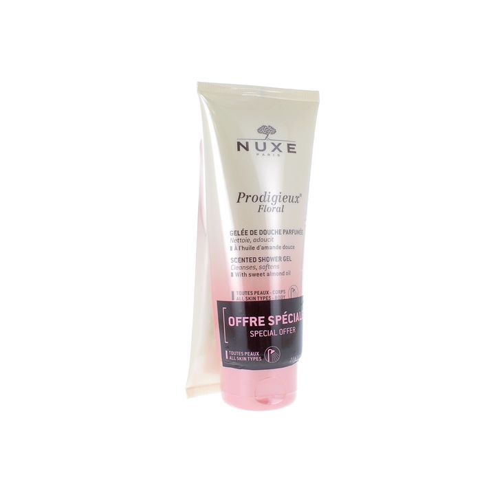 Prodigieux Floral Gelée de douche délicate Nuxe - lot de 2 tubes de 200 ml