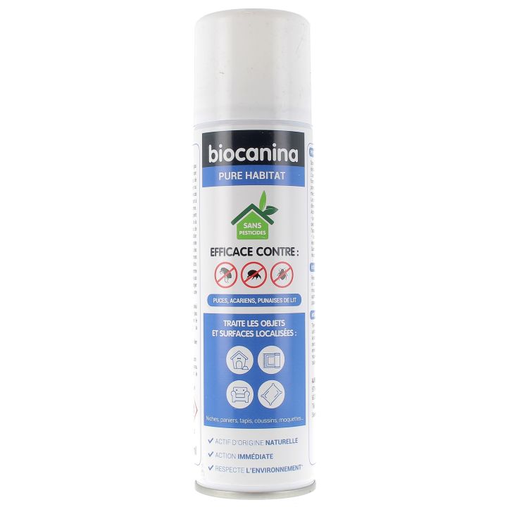 Pure habitat spray antiparasitaire Biocanina - spray de 200 ml