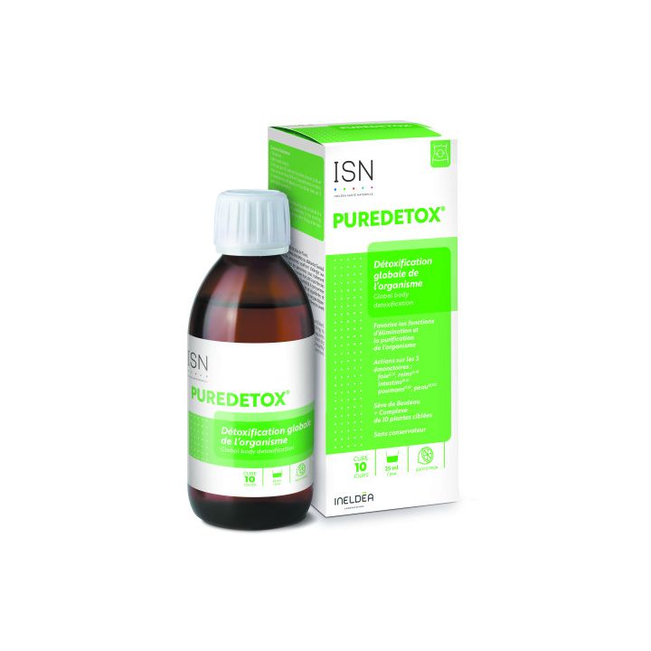 Puredetox détoxification globale de l'organisme Ineldea - flacon de 250ml