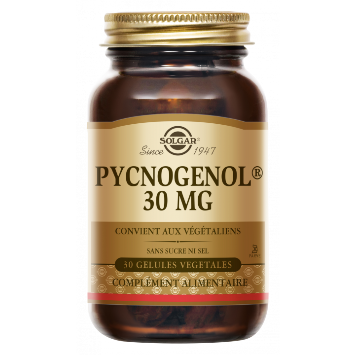 Pycnogenol 30 mg Solgar - pot de 30 gélules