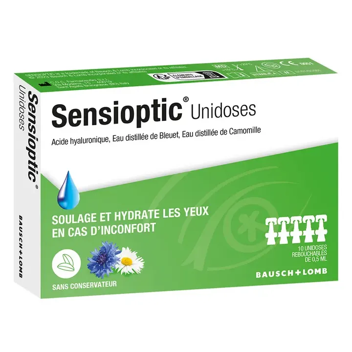 Sensioptic Bausch&Lomb - boîte de 10 unidoses