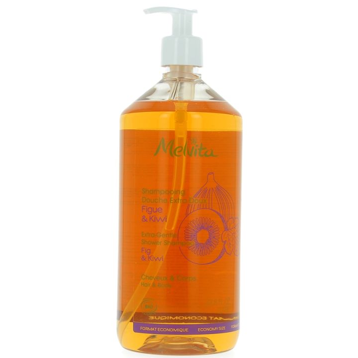 Shampooing douche extra doux (kiwi) BIO Melvita - flacon 1 litre