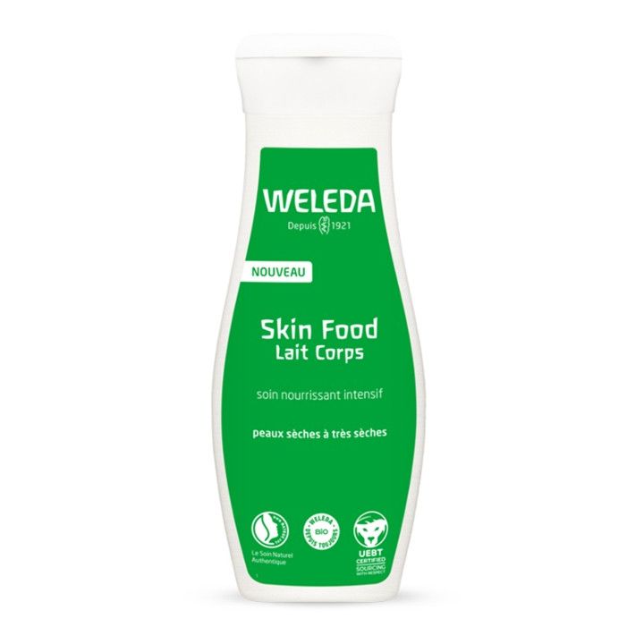 Skin Food Lait corps bio Weleda - flacon de 200 ml