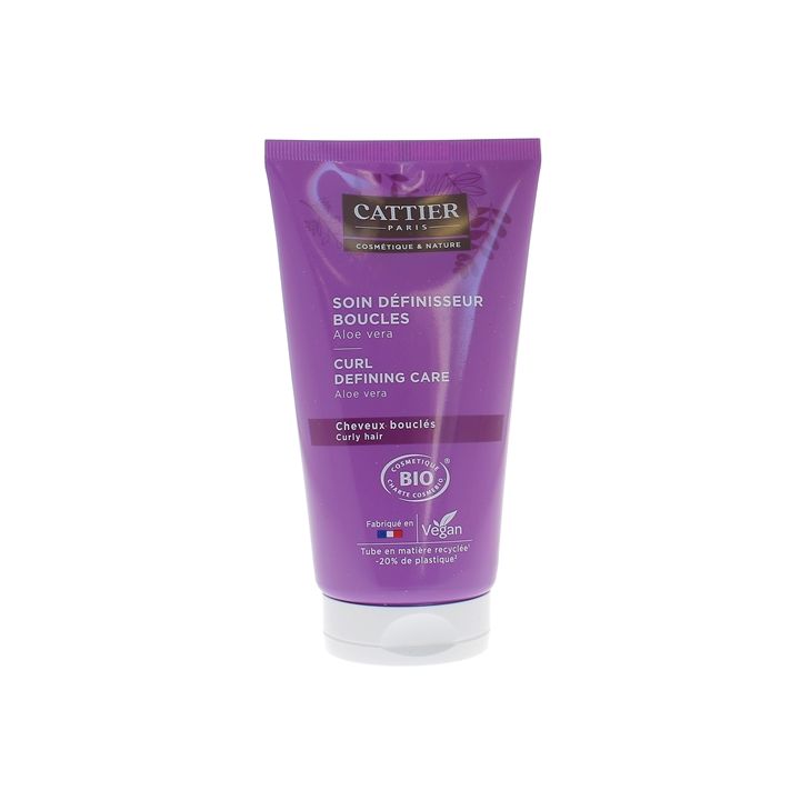 Soin définisseur boucles Aloe Vera bio Cattier - tube de 150 ml