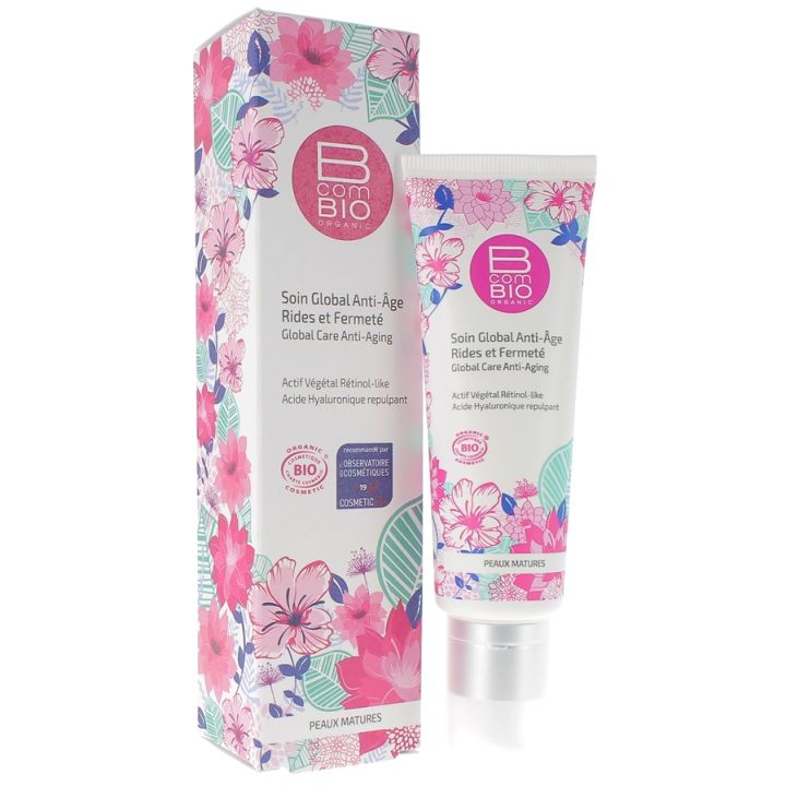 Soin global anti-âge rides et fermeté BcomBIO - tube de 50 ml