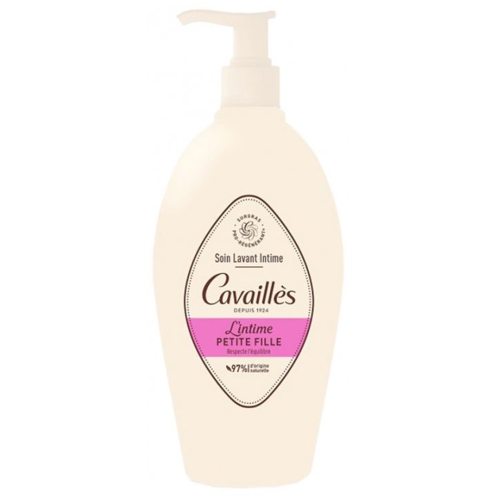 Soin lavant intime petite fille Rogé Cavaillès - flacon-pompe de 250 ml