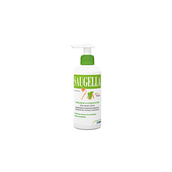 Soin lavant hygiène intime you fresh Saugella - flacon pompe de 200ml