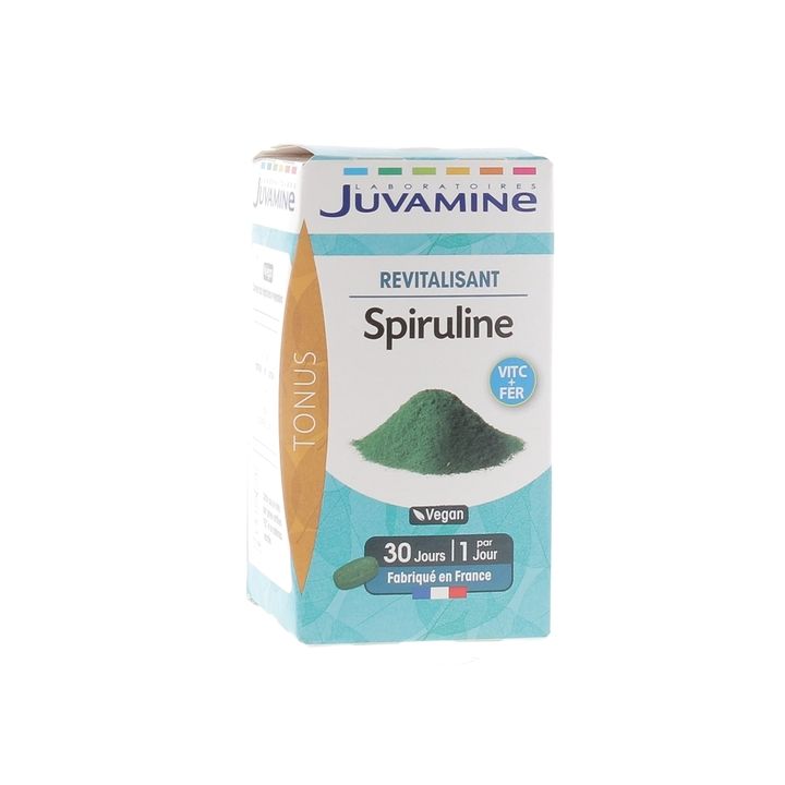 Spiruline revitalisant Juvamine - boite de 30 comprimés