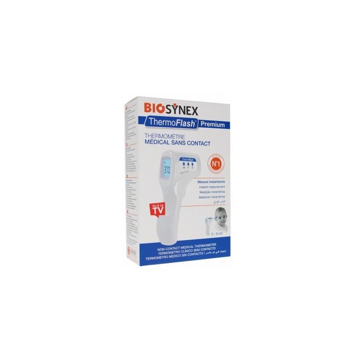 Thermomètre médical sans contact exacto termoflash Biosynex - un thermomètre