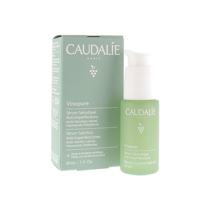 Vinopure Sérum salicylique anti-imperfections Caudalie - flacon-pompe de 30 ml