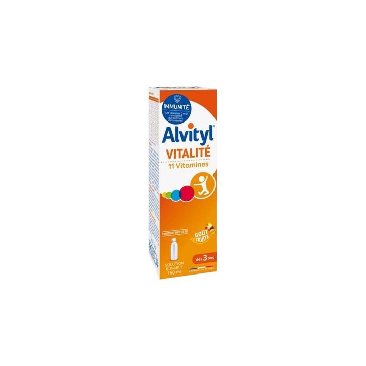 Vitalité Solution buvable 11 vitamines Alvityl - spray de 150 ml