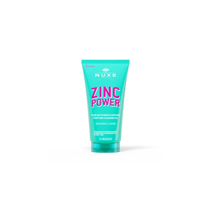 Zinc Power gelée nettoyante purifiante Nuxe - tube de 150ml