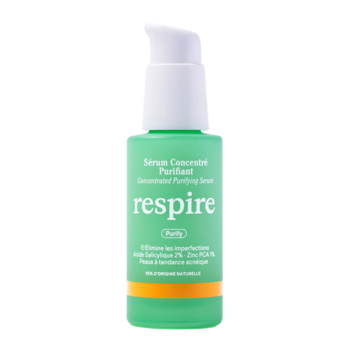 Sérum concentré purifiant Respire - flacon-pompe de 30ml