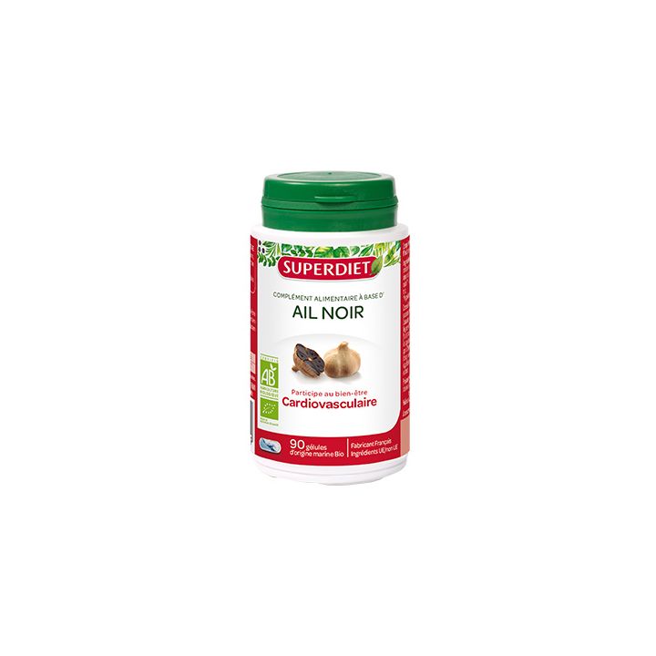 Ail noir Bio Super Diet - boite de 90 gélules