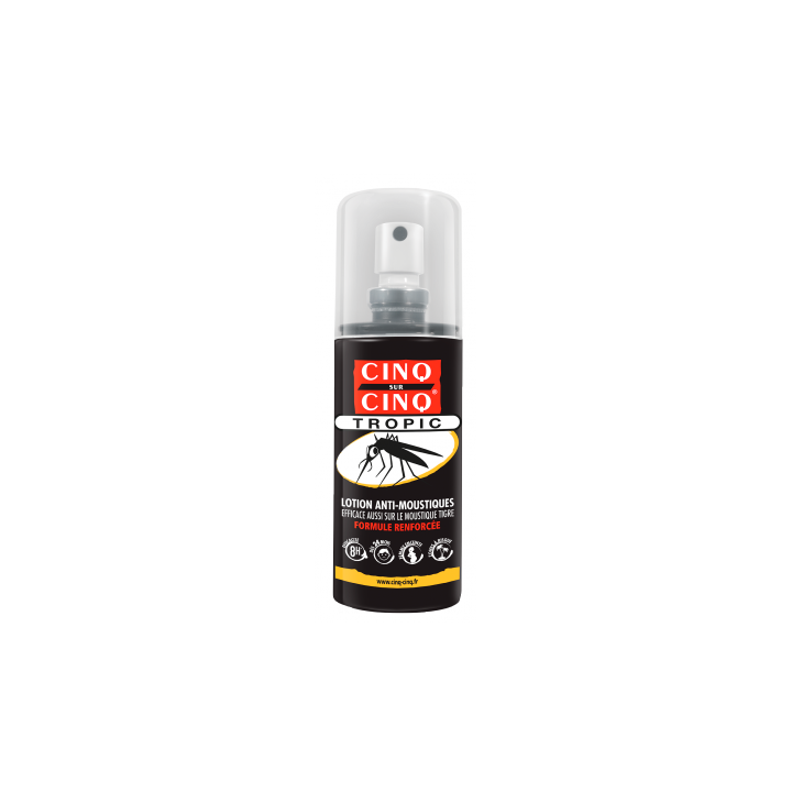 Lotion anti-moustiques tropic Cinq sur cinq - spray de 100 ml