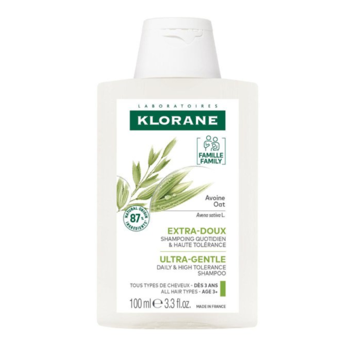 Shampooing au lait d'avoine extra-doux protecteur Klorane - flacon de 100 ml