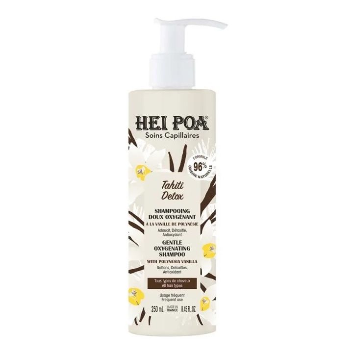 *GPT*Tahiti Detox shampooing doux oxygénant Hei Poa - flacon-pompe de 250ml