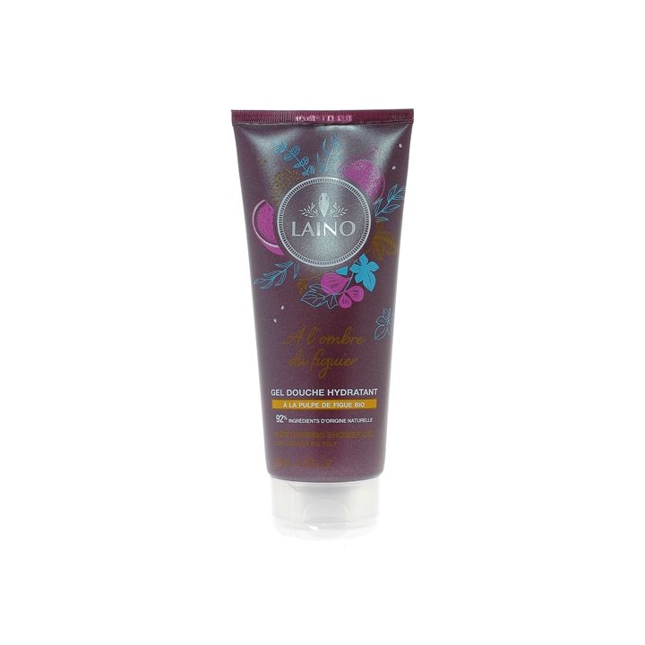 Gel douche hydratant à la pulpe de figue bio Laino - tube de 200 ml