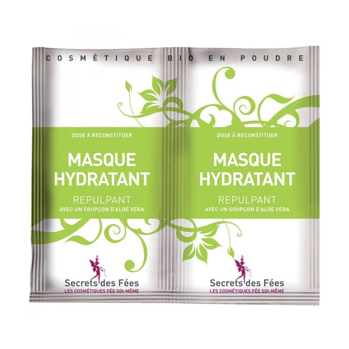 Masque hydratant repulpant bio Secrets des fées - 2 sachets