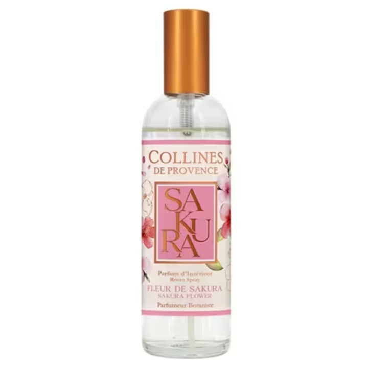 Parfum d'intérieur fleur de sakura Collines de Provence - flacon de 100ml