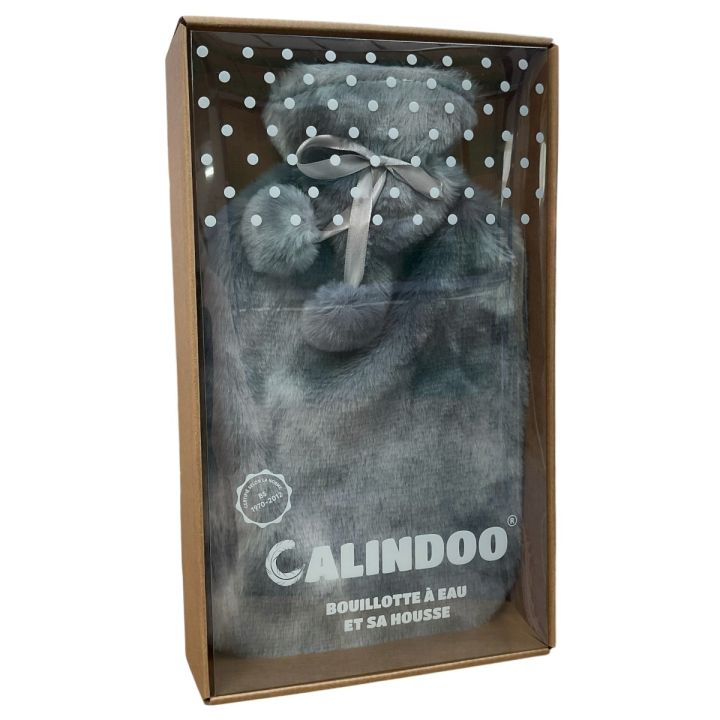 *GPT*Bouillotte à eau avec housse marbre Calindoo - bouillotte de 2L