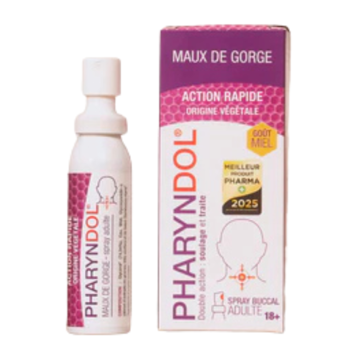 Pharyndol maux de gorge adulte PediAct - spray de 30ml