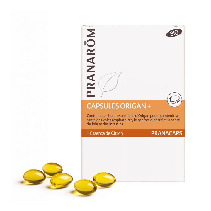 Pranacaps capsules origan + BIO Pranarôm - boite de 30 capsules